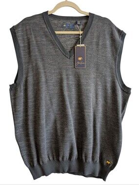 Jack Nicklaus Gray Sweater Vest XXL V Neck